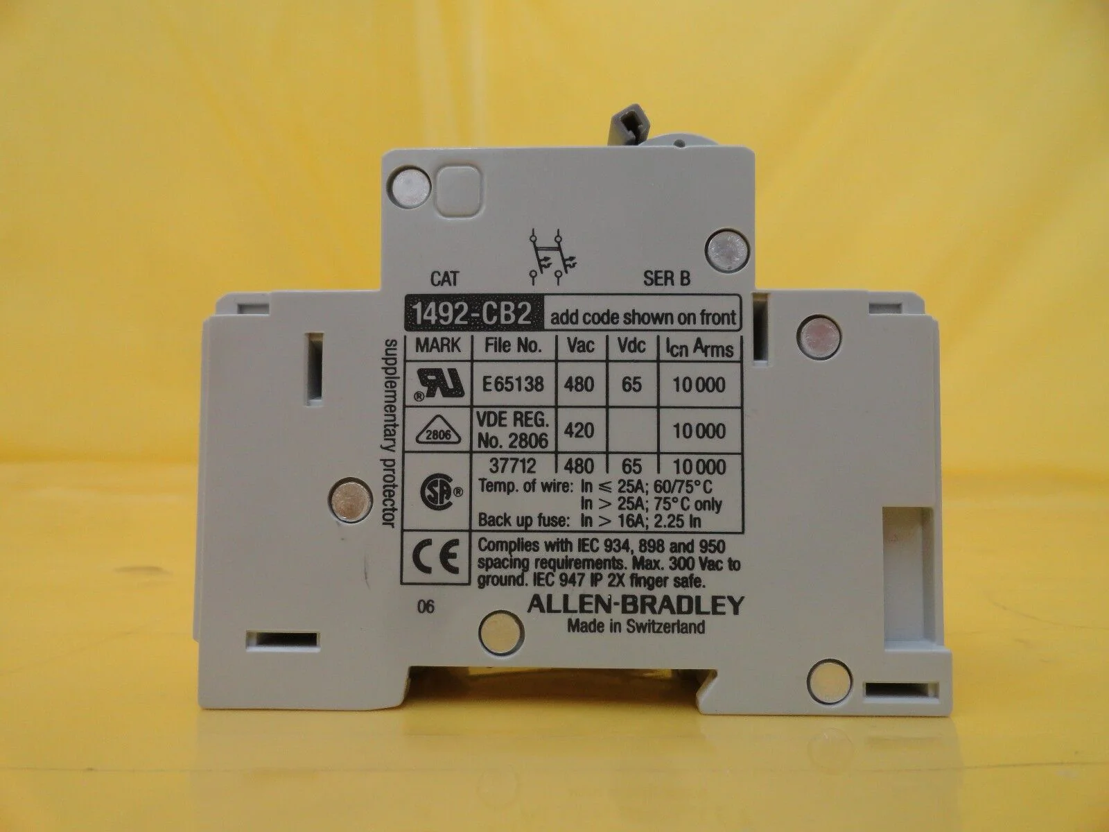 A-B Allen-Bradley 1492-CB2G050 2-Pole Circuit Breaker Reseller Lot of 5 New - Image 4