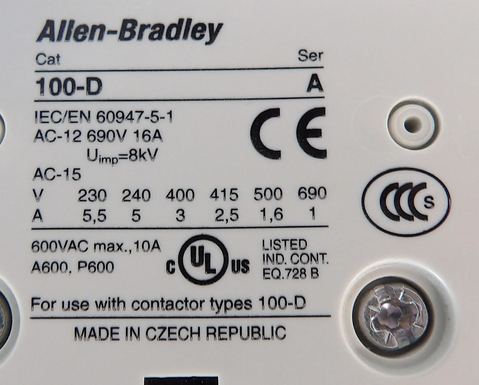 AB Allen-Bradley 100-D420 Industrial Contactor 100-D 110-130V Lot of 2 Working - Image 14