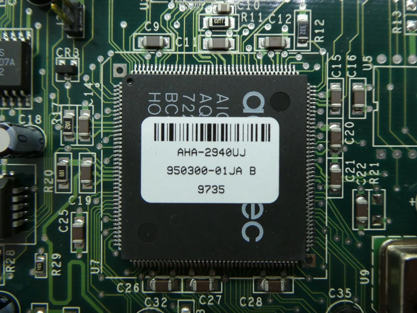 Adaptec AHA-2940/2940U Ultra Wide SCSI PCI Controller PCB Card Used Working - Image 9