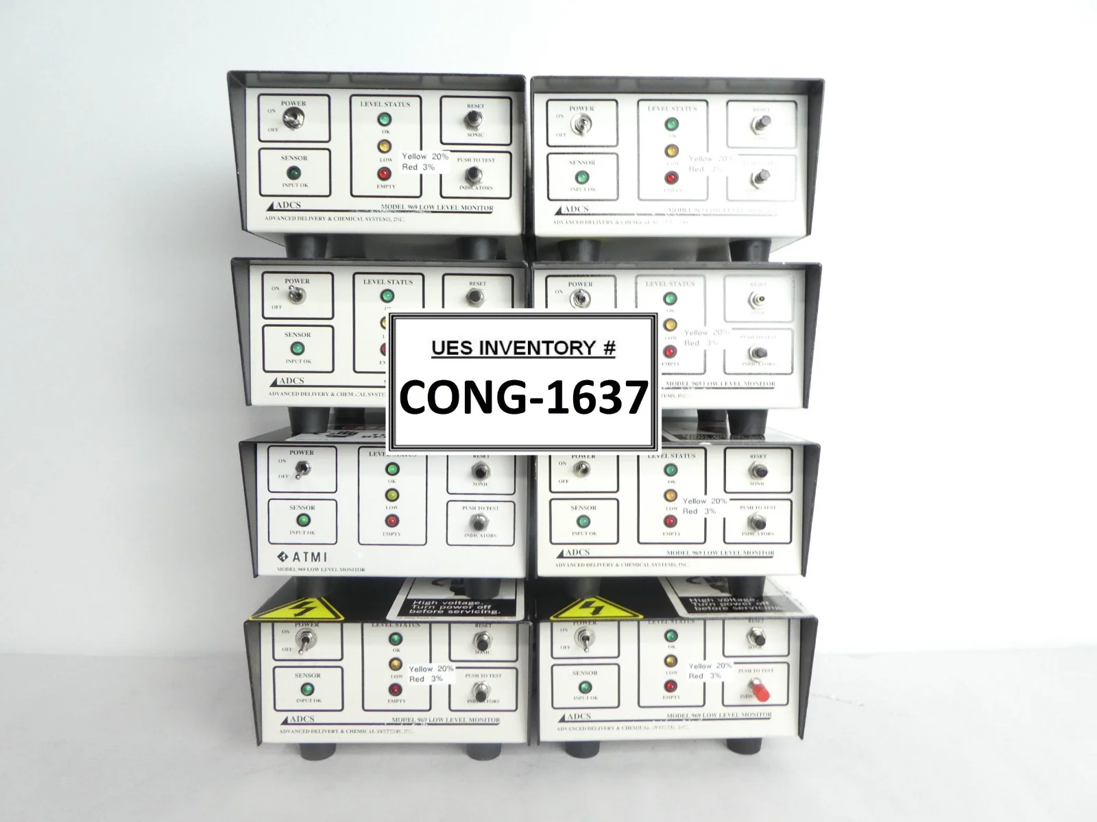 ADCS Model 969 Low Level Monitor Reseller Lot of 8 Used Working