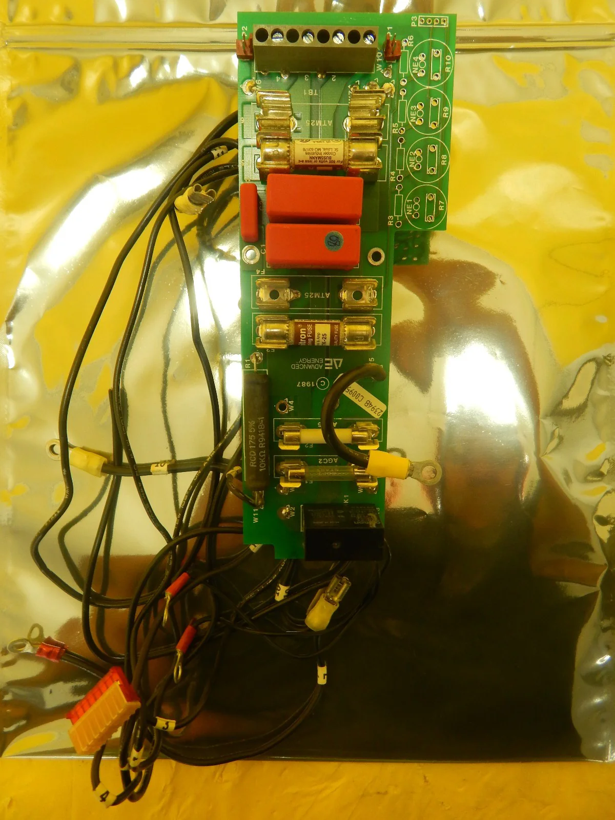 AE Advanced Energy 5252201 Fuse Relay PCB Board 2302201-C Used Working - Image 5