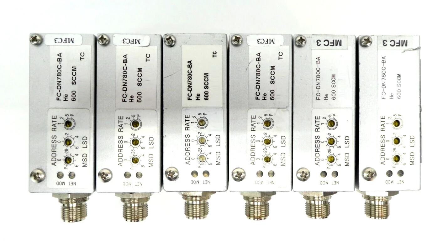 Aera FC-DN780CBA Mass Flow Controller MFC 600 SCCM 400 SCCM He Lot of 11 Working - Image 4