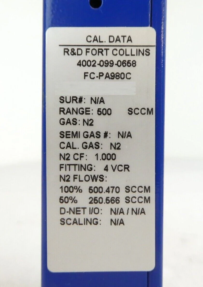 Aera FC-PA980C Mass Flow Controller MFC PrimAera 4002-099-0658 Lot of 3 Working - Image 10