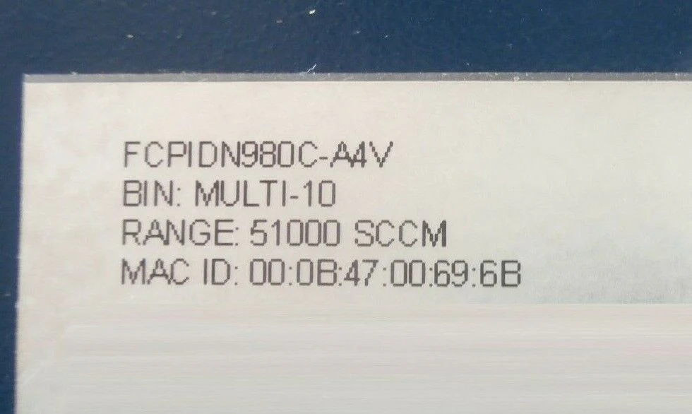 Aera FCPIDN980C-A4V Pressure Insensitive MFC Mass Flow Controller MGMR Working - Image 12
