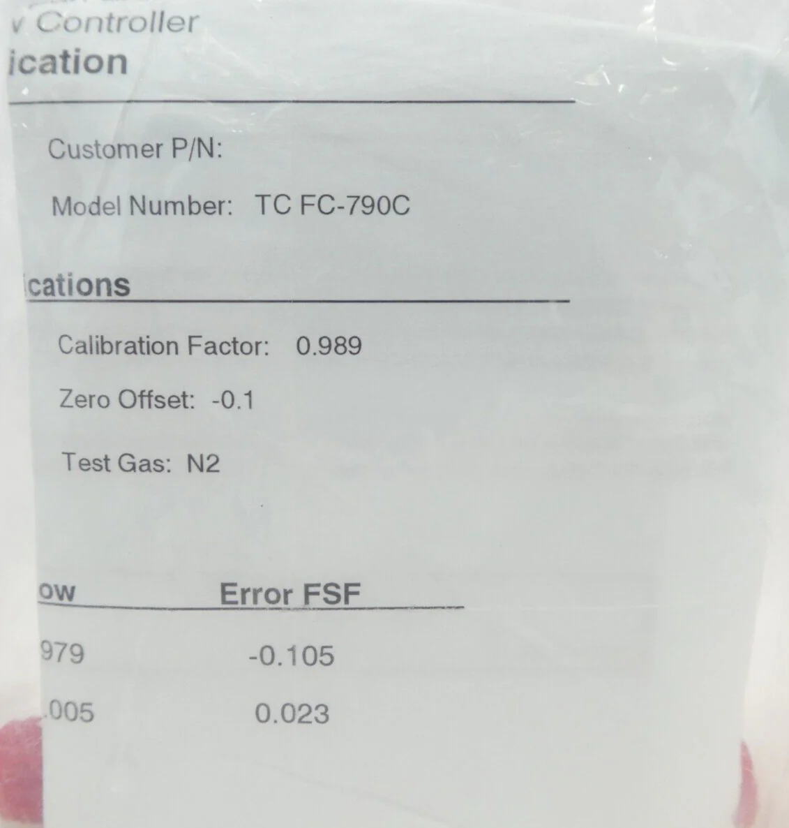 Aera TC FC-790C Mass Flow Controller MFC 20 SCCM O2 Lam 797-008514-204 New - Image 9