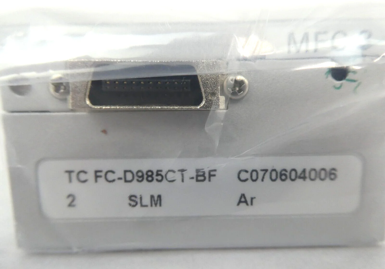 Aera TC FC-D985CT-BF Mass Flow Controller MFC FC-D985c TEL ES015-013441-1 New - Image 7