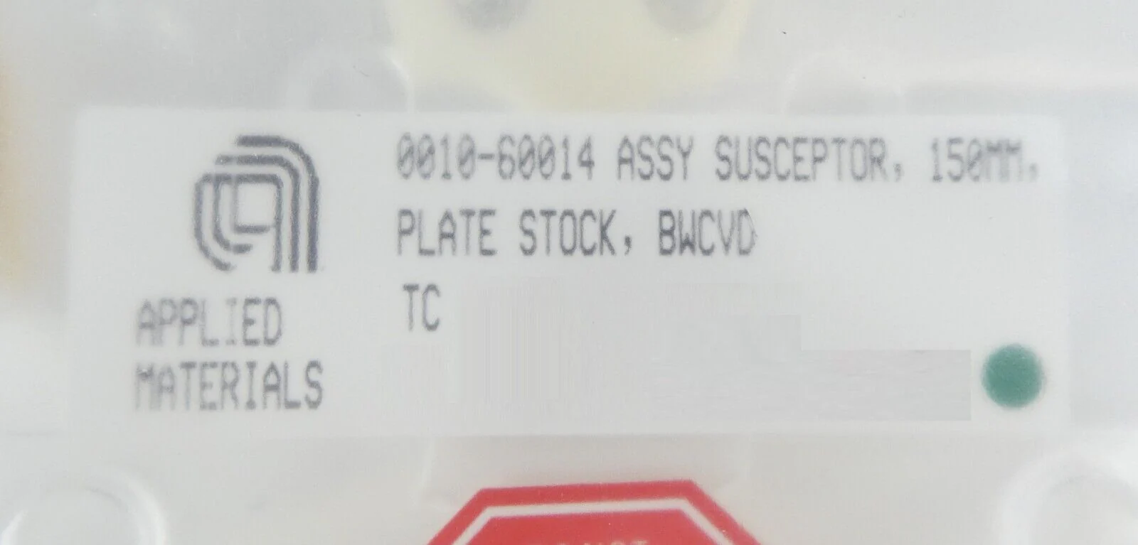 AMAT Applied Materials 0010-60014 150mm BWCVD Stock Plate Susceptor 6" Wafer New - Image 8