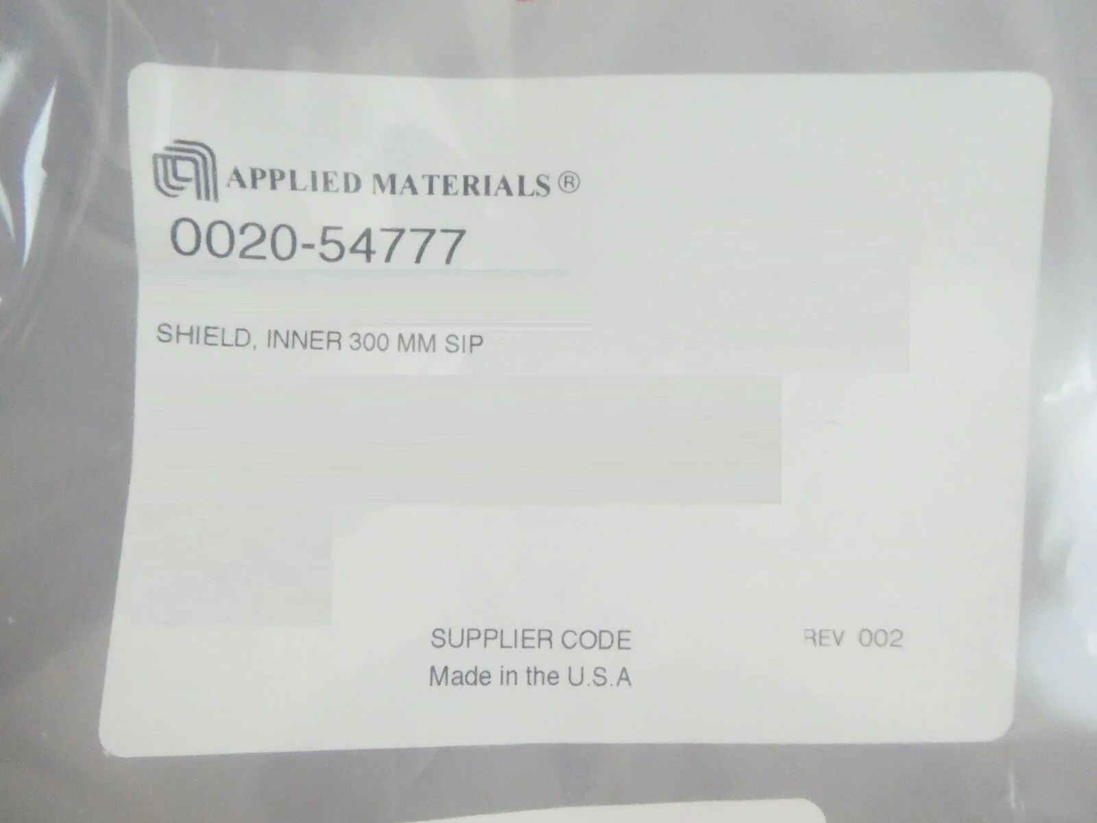 AMAT Applied Materials 0020-54777 Inner Shield 300mm SIP New Surplus - Image 7