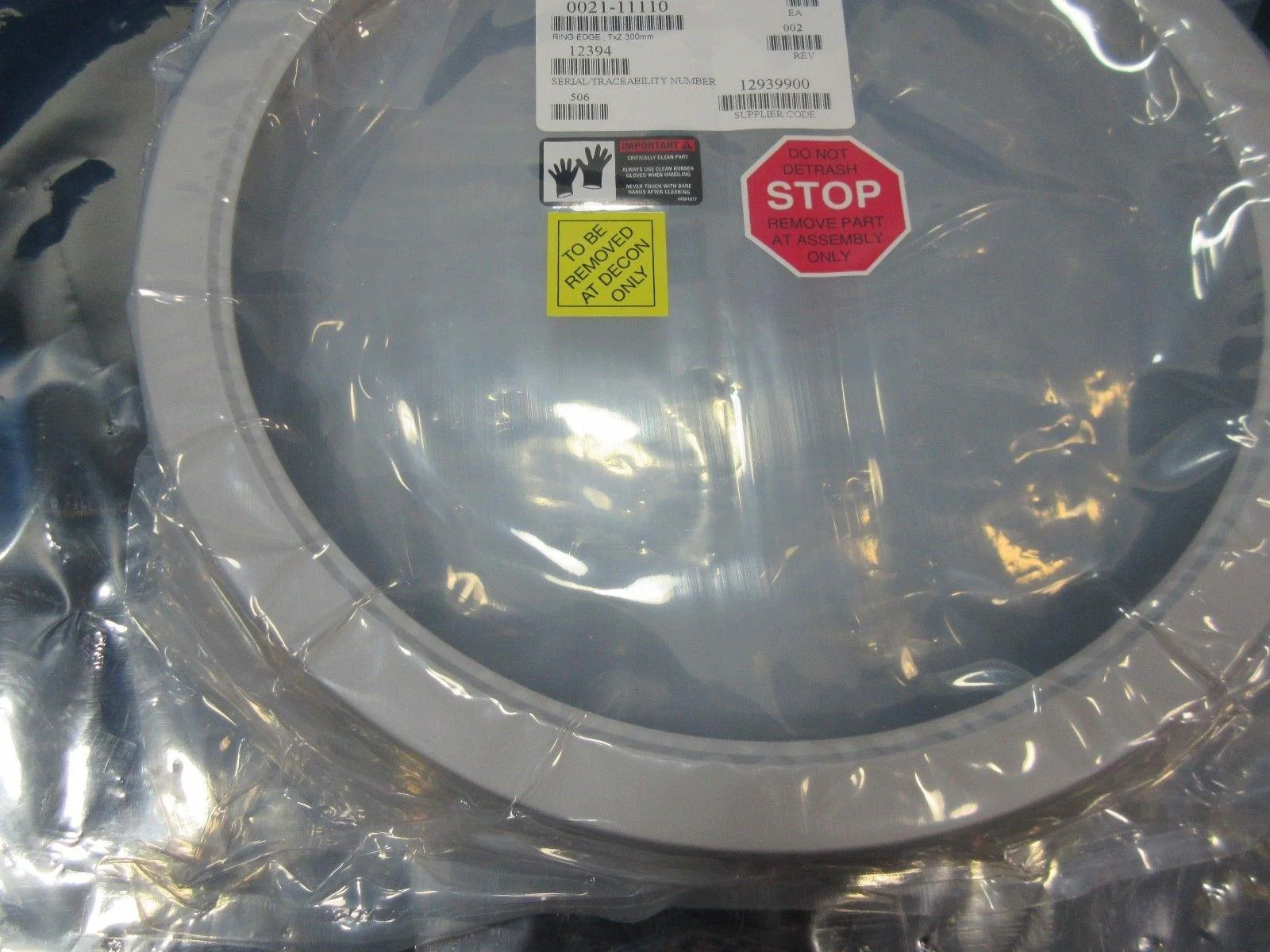 AMAT Applied Materials 0021-11110 Ring Edge Aluminum 55T Heater TxZ New - Image 5