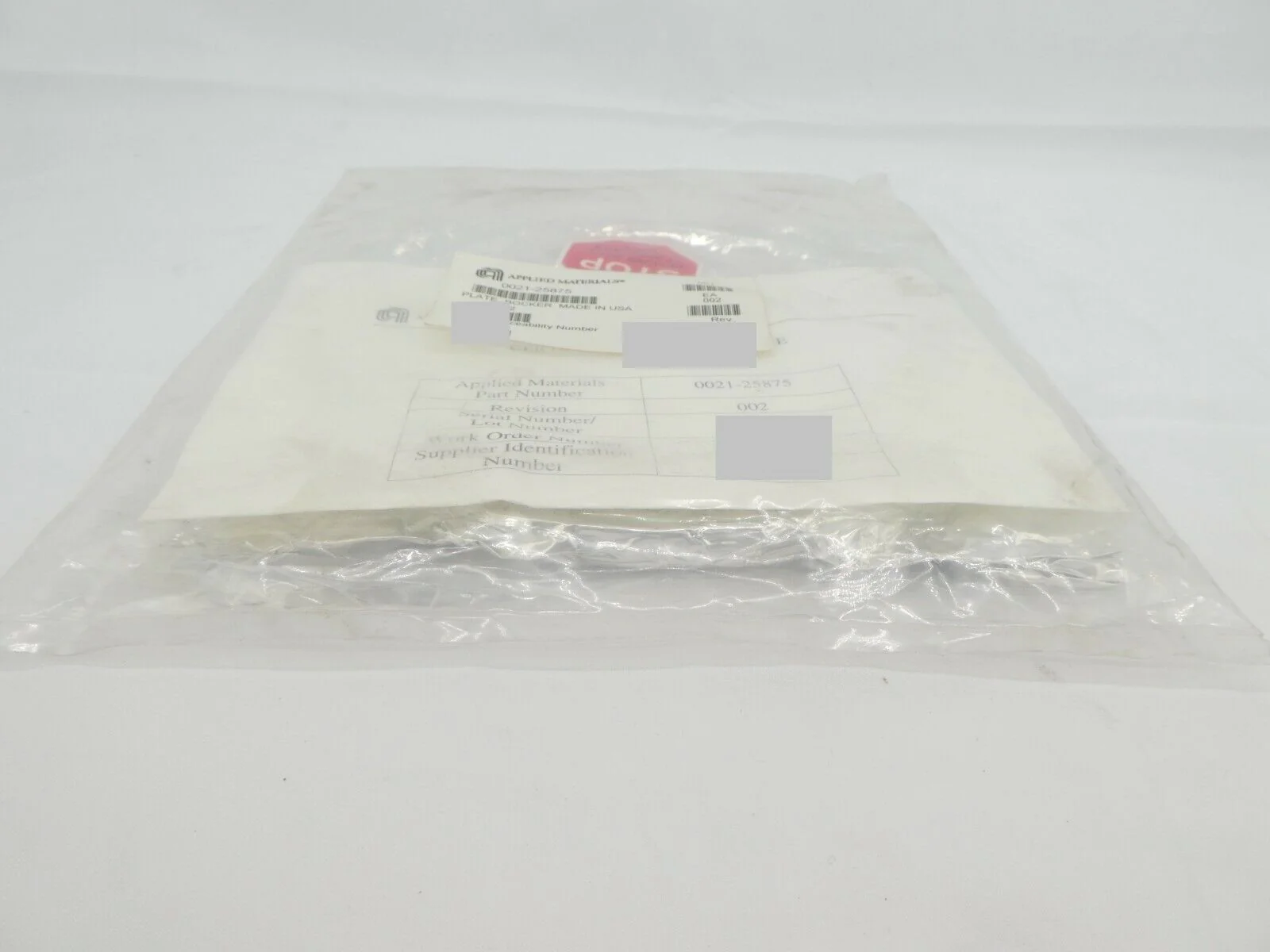 AMAT Applied Materials 0021-25875 Bocker Plate Rev. 002 New - Image 5