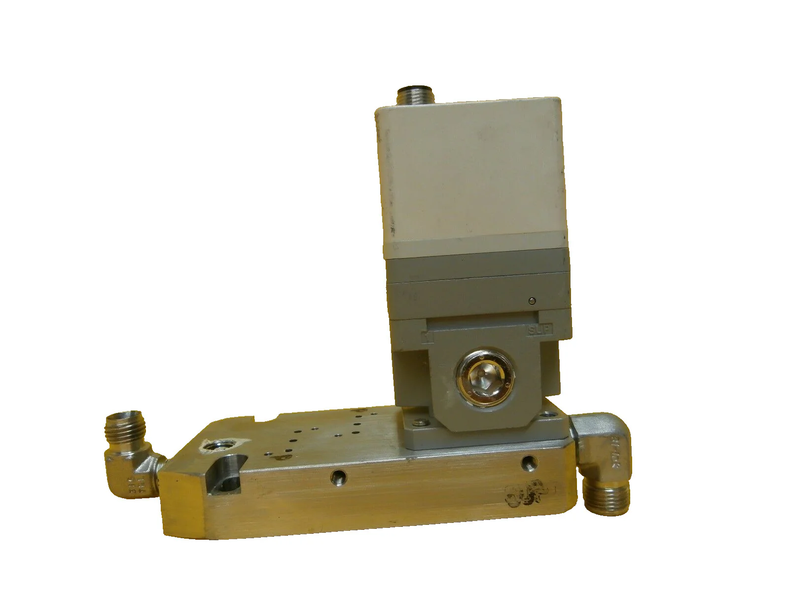 AMAT Applied Materials 0021-78095 Manifold w/SMC ITV2001-31N3N4-X95 Cu Working - Image 2