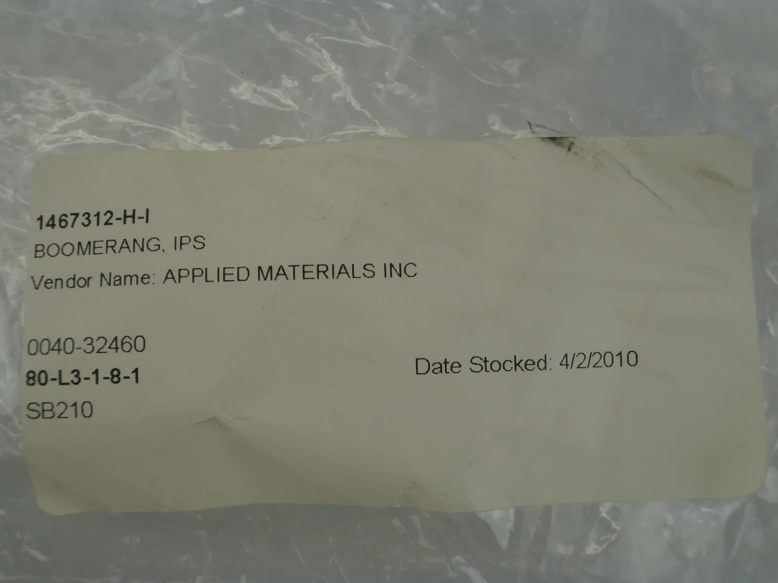 AMAT Applied Materials 0040-32460 Boomerang IPS Used Working - Image 12