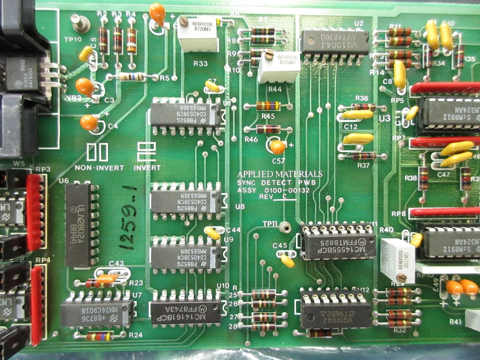 AMAT Applied Materials 0100-00132 Sync Detect PWB Card PCB Untested AS-IS - Image 3