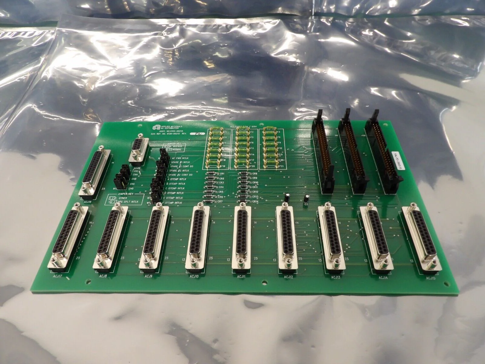 AMAT Applied Materials 0100-00215 AC Distribution PCB Board Working Spare - Image 2