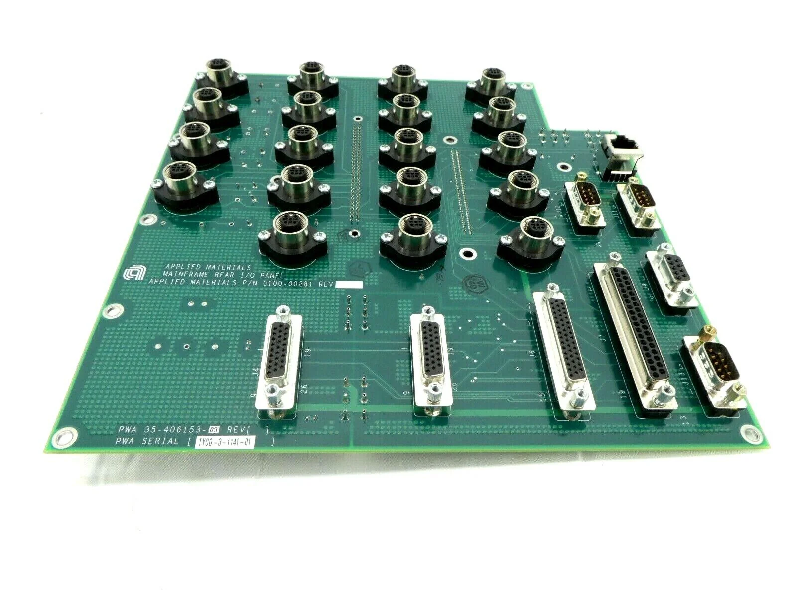 AMAT Applied Materials 0100-00281 Mainframe Rear I/O Panel PCB Centura Working - Image 5