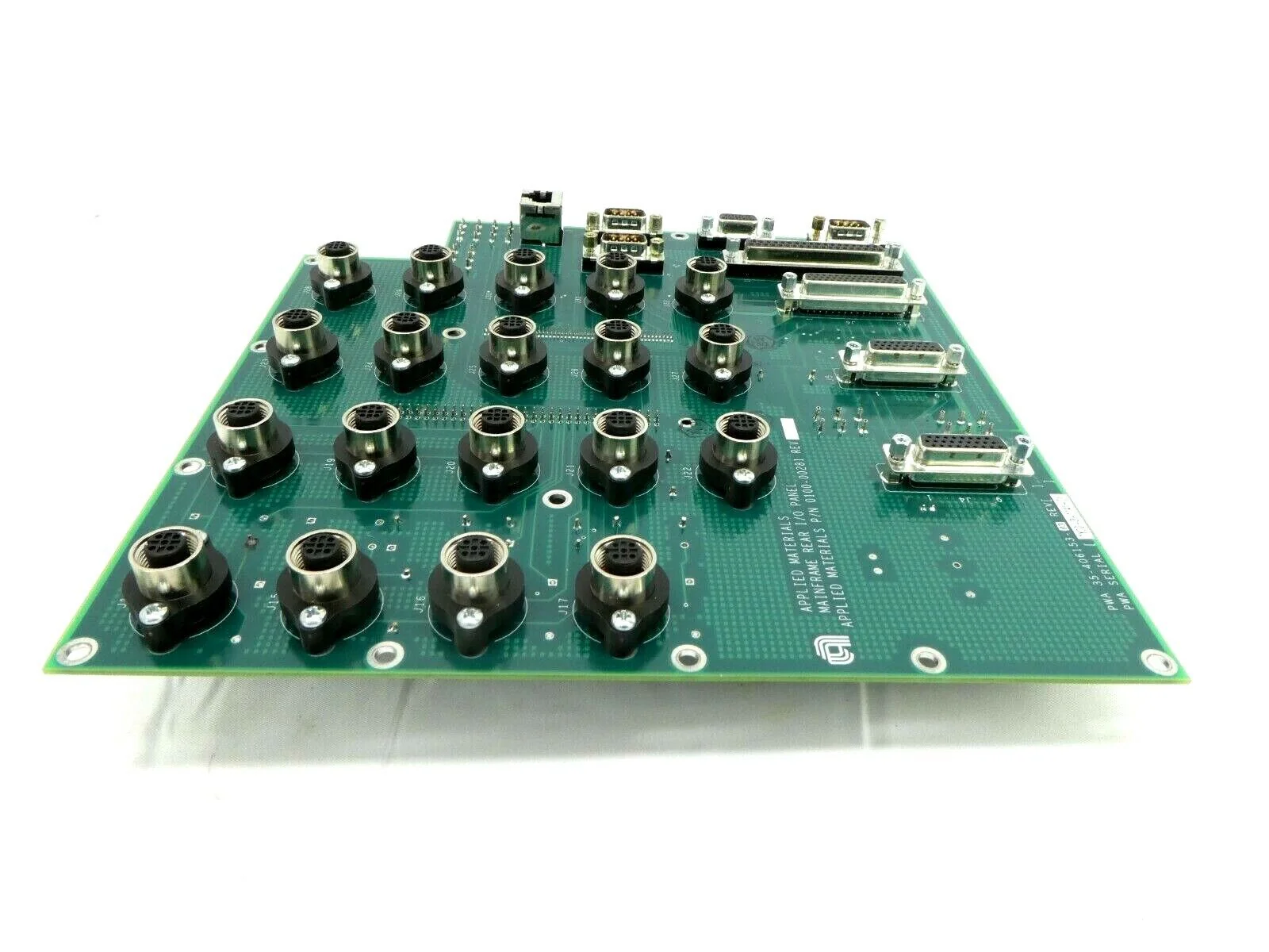 AMAT Applied Materials 0100-00281 Mainframe Rear I/O Panel PCB Centura Working - Image 6