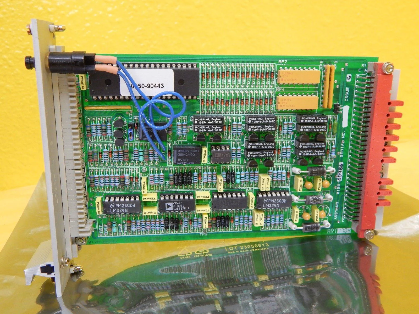 AMAT Applied Materials 0100-00986 SDS Gas Interlock PCB Card Working Surplus - Image 2