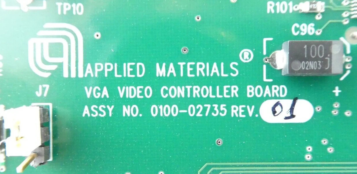 AMAT Applied Materials 0100-02735 VGA Video Controller PCB Card Working Surplus - Image 11
