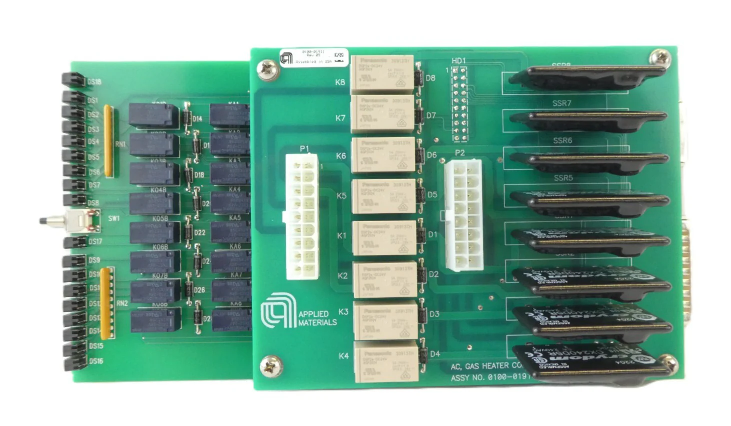 AMAT Applied Materials 0100-02745 Gas Heater Control PCB 0100-01911 Lot of 2 - Image 4
