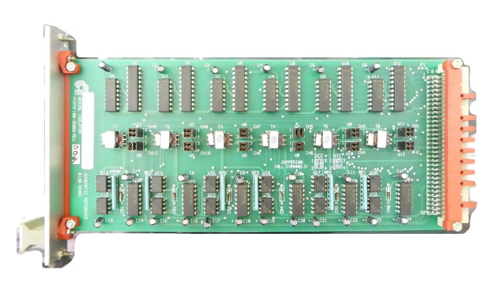 AMAT Applied Materials 0100-35065 Serial Isolator PCB Card Working Surplus