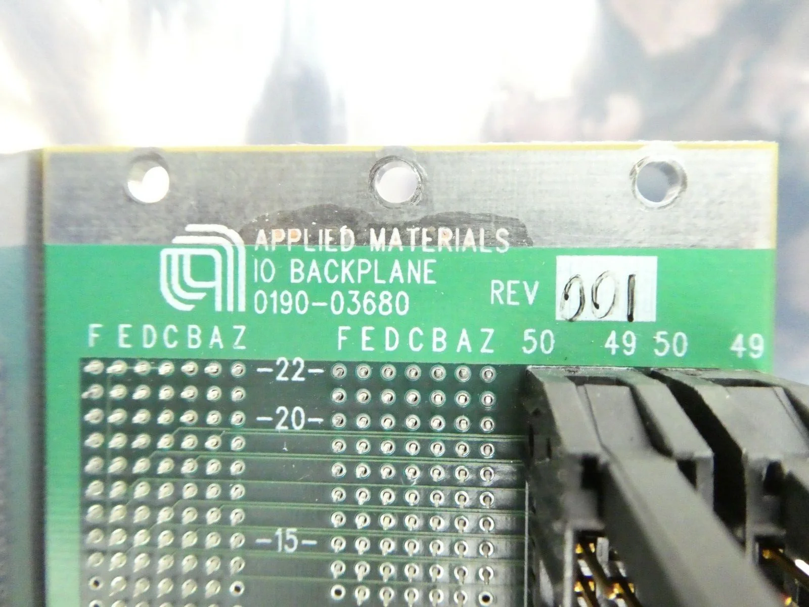 AMAT Applied Materials 0190-03680 DeviceNet I/O Backplane Interface PCB Working - Image 10