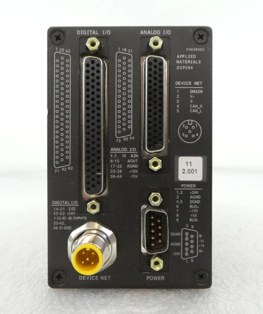 AMAT Applied Materials 0190-36511 DeviceNet I/O Block DIP294 MKS Working Surplus - Image 2