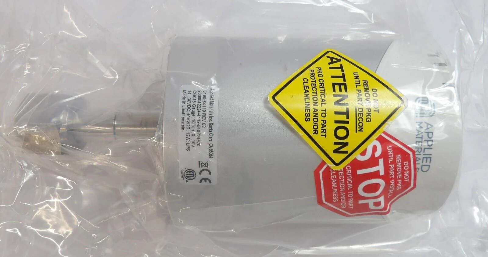 AMAT Applied Materials 0190-64119 Baratron Capacitance Gauge Inficon CG045 New - Image 2
