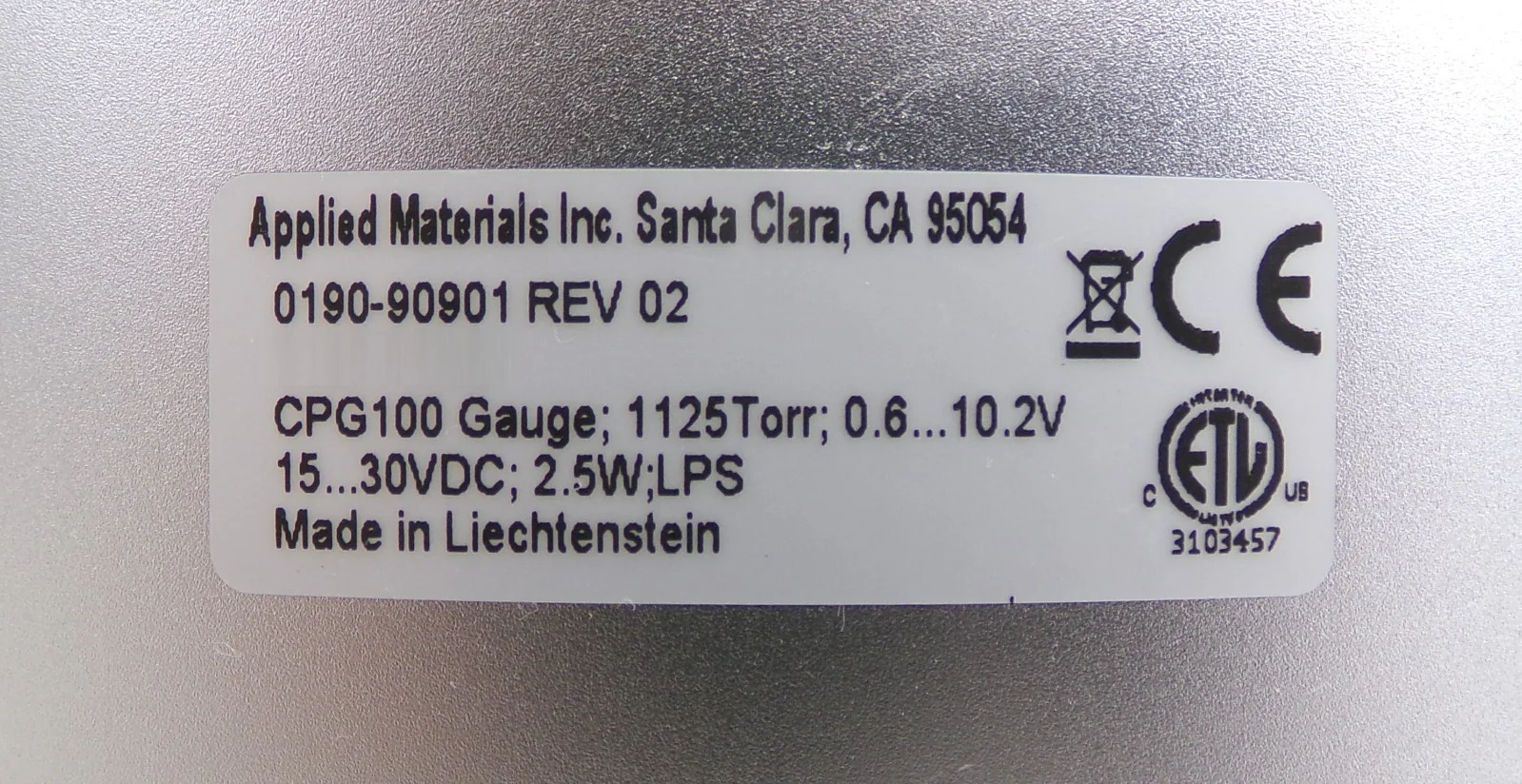 AMAT Applied Materials 0190-90901 Pressure Gauge CPG100 Working - Image 7