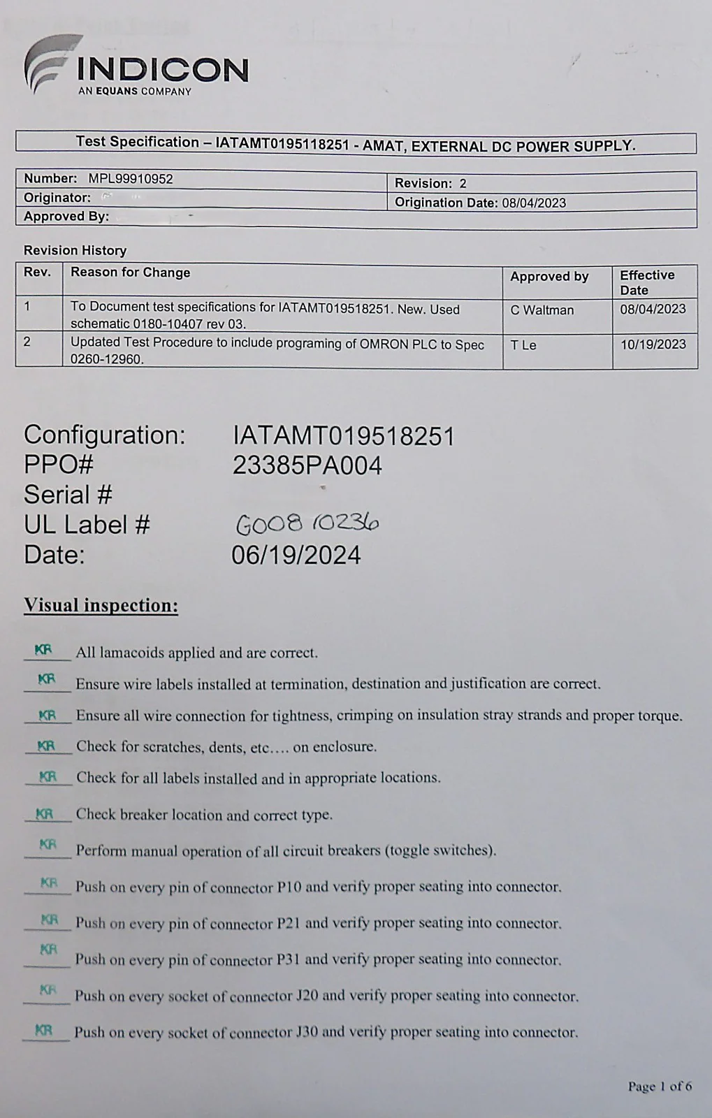 AMAT Applied Materials 0195-18251 External DC Power Supply Refurbished - Image 7