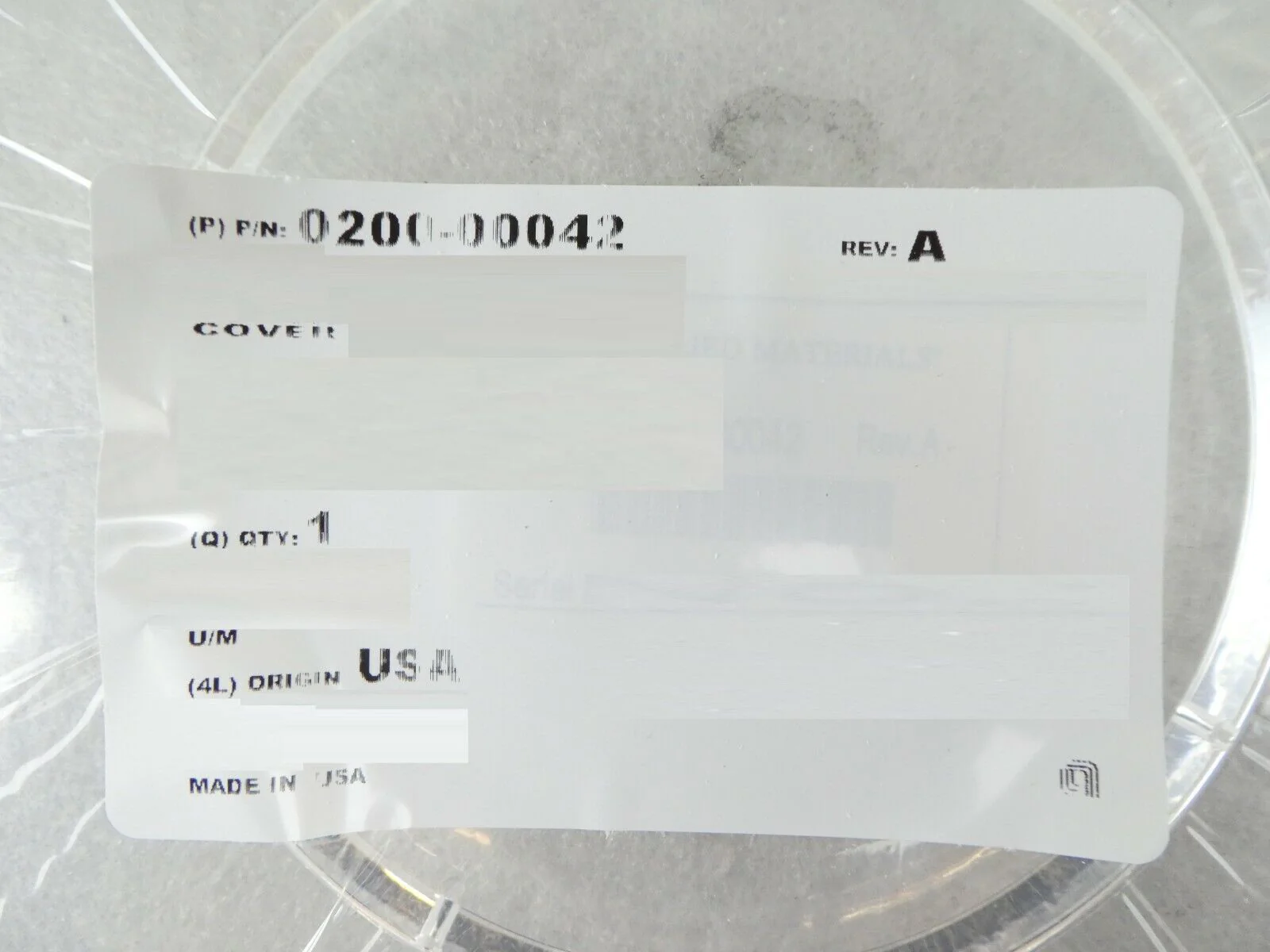 AMAT Applied Materials 0200-00042 150mm Quartz Cover 6" POLY 0.40 P5000 New - Image 8