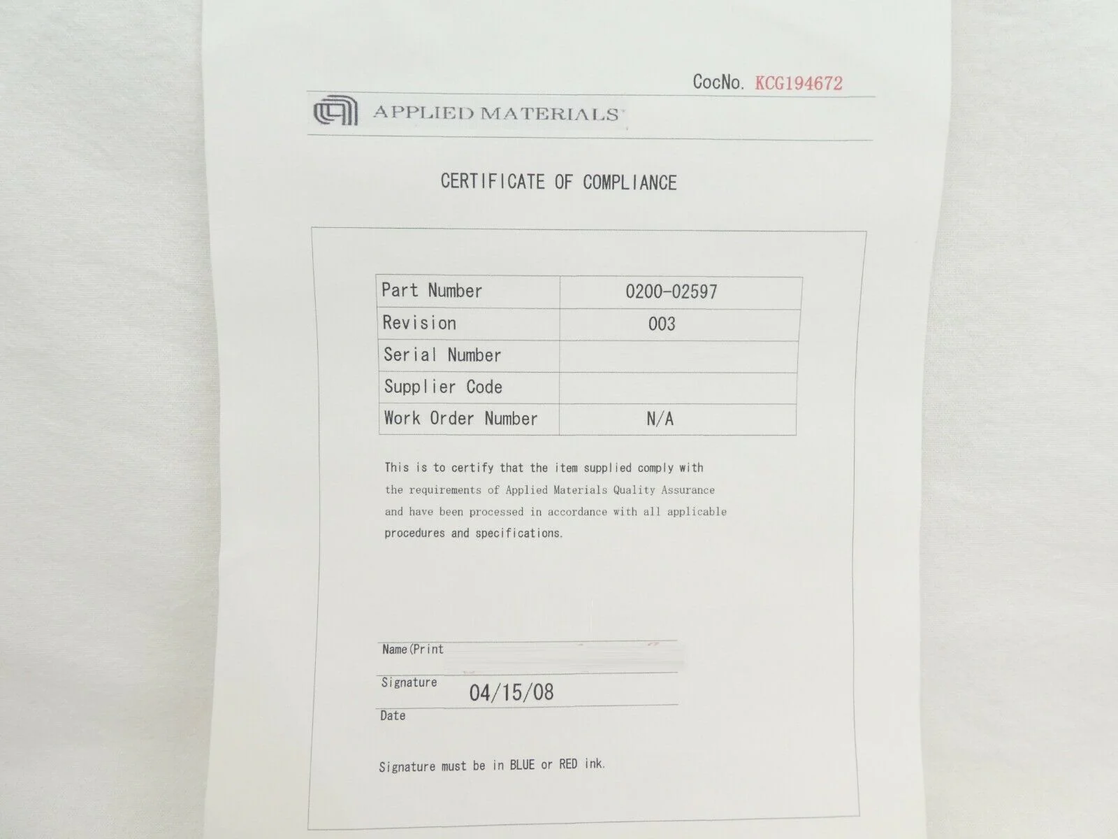 AMAT Applied Materials 0200-02597 300mm Internal Insulator Refurbished - Image 10