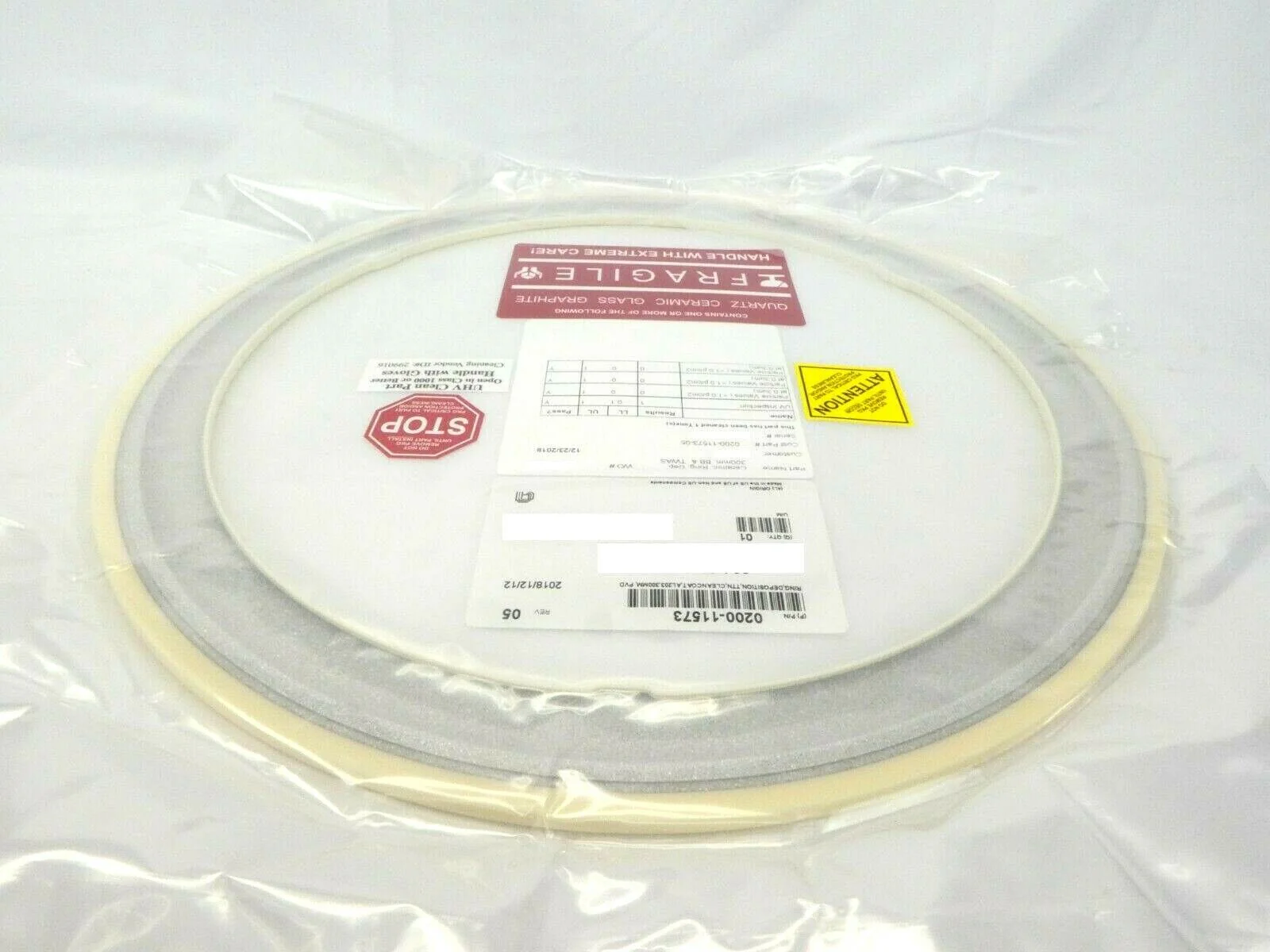 AMAT Applied Materials 0200-11573 300mm Ceramic Deposition Ring New - Image 4