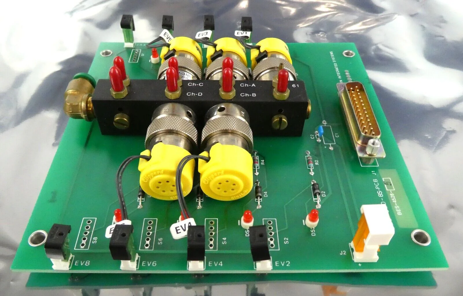 AMAT Applied Materials 0660-01102 8 EV Pneumatic Manifold PCB Assembly New - Image 7