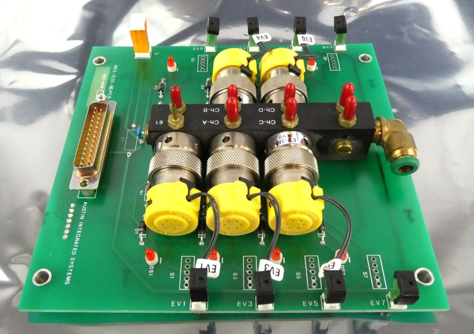 AMAT Applied Materials 0660-01102 8 EV Pneumatic Manifold PCB Assembly New - Image 9