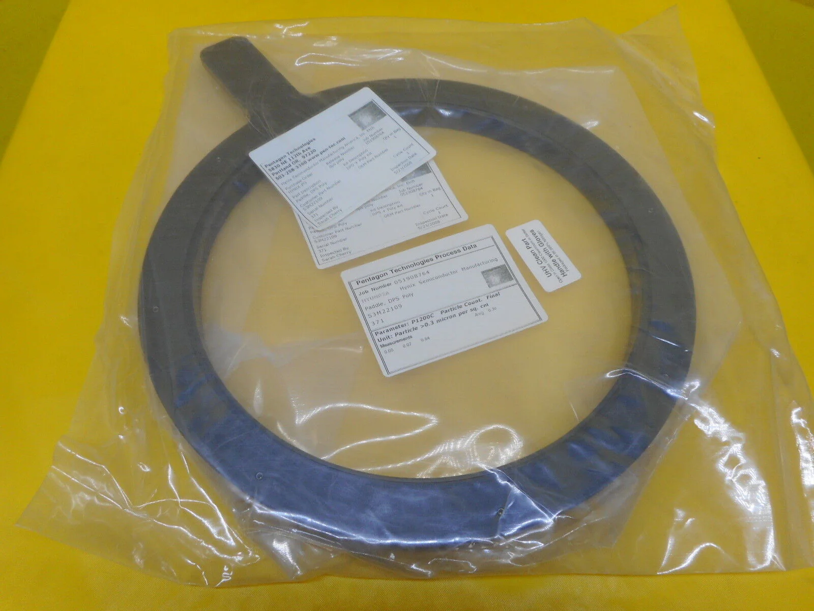 AMAT Applied Materials S3M22110 DPS Poly Locking Ring Used Working - Image 3