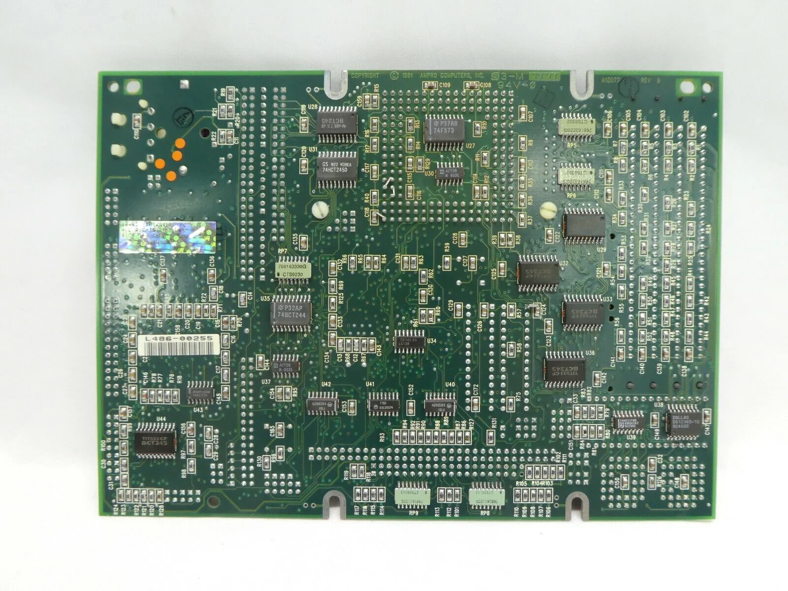 Ampro Computers A60677 Motherboard PCB A13077 RECIF IDLW8 200mm Working Surplus - Image 3