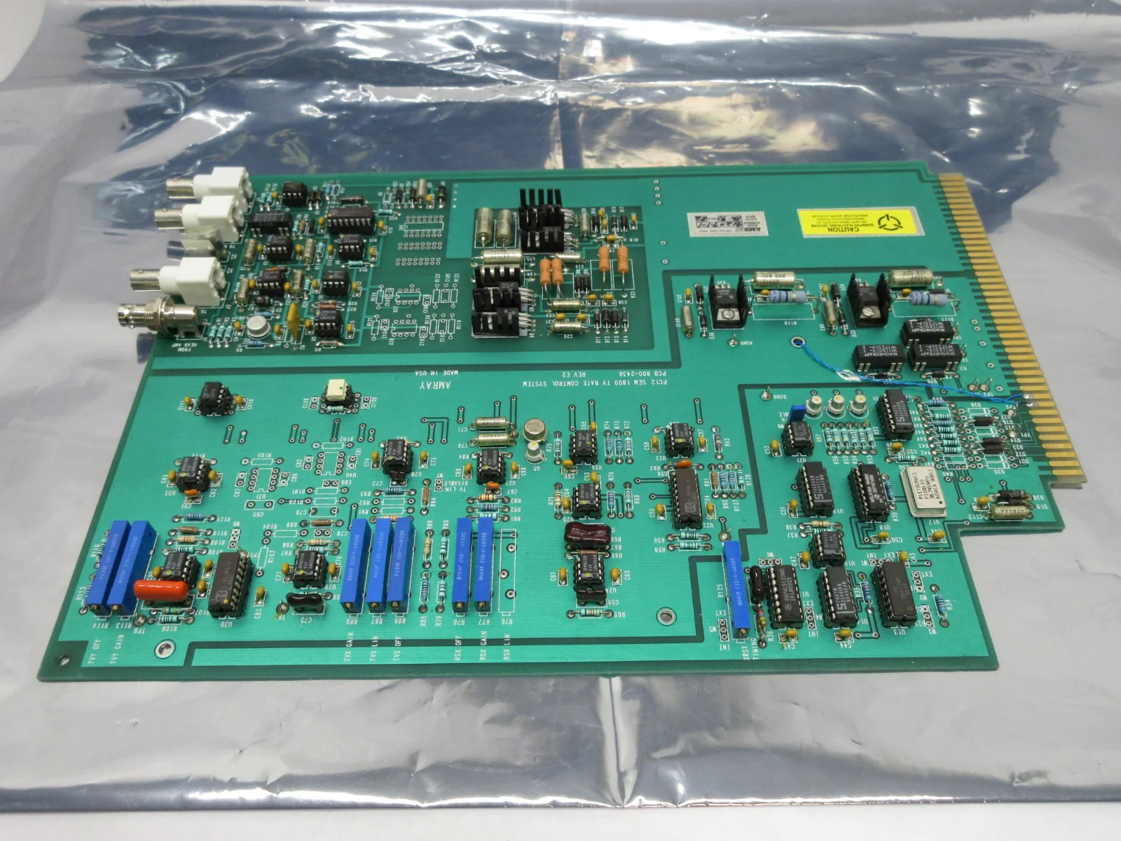 Amray 800-2436 PC12 SEM 1800 TV Rate Control System Card PCB Used Working - Image 4