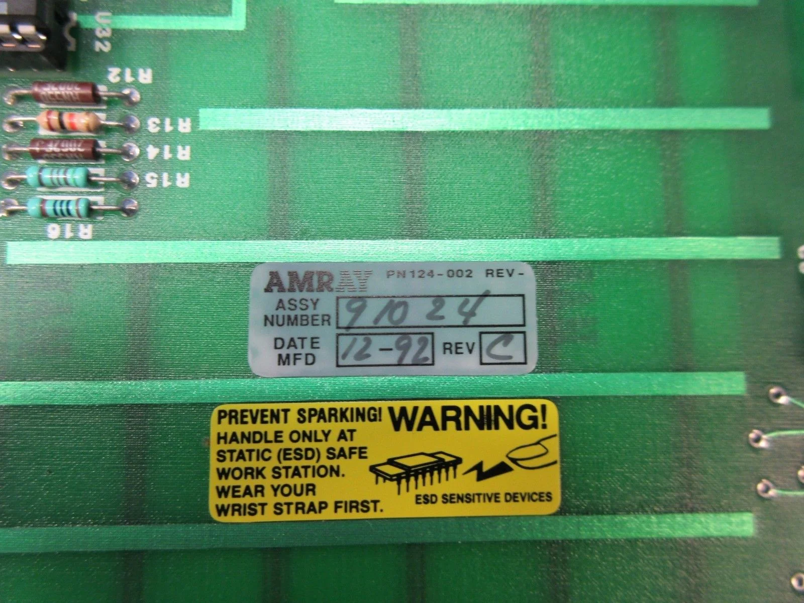 Amray 91024 Gun Control Card PCB 800-1750D Rev. E2 Used Working - Image 2