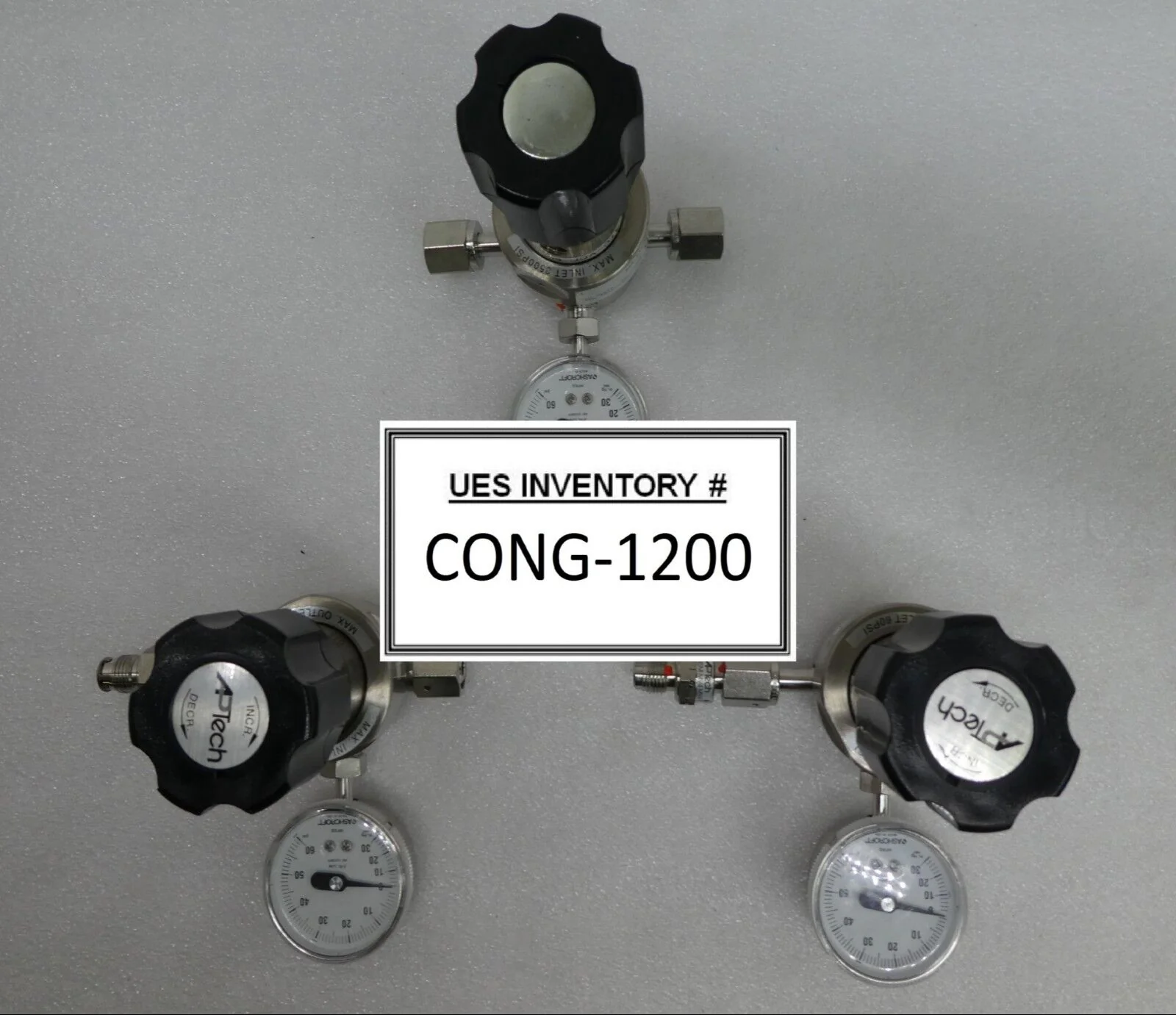 APTech AP1006SM 3PW FV4 FV4 IV4 Single Stage Regulator Valve Reseller Lot of 3