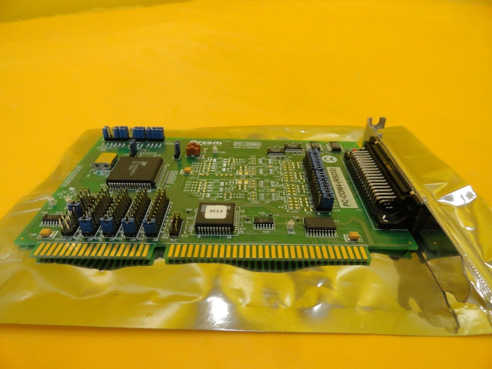 Arcom Control Systems PC-COM4-(RS232) RS232 Communications PCB Card PC-COM4 Used - Image 3