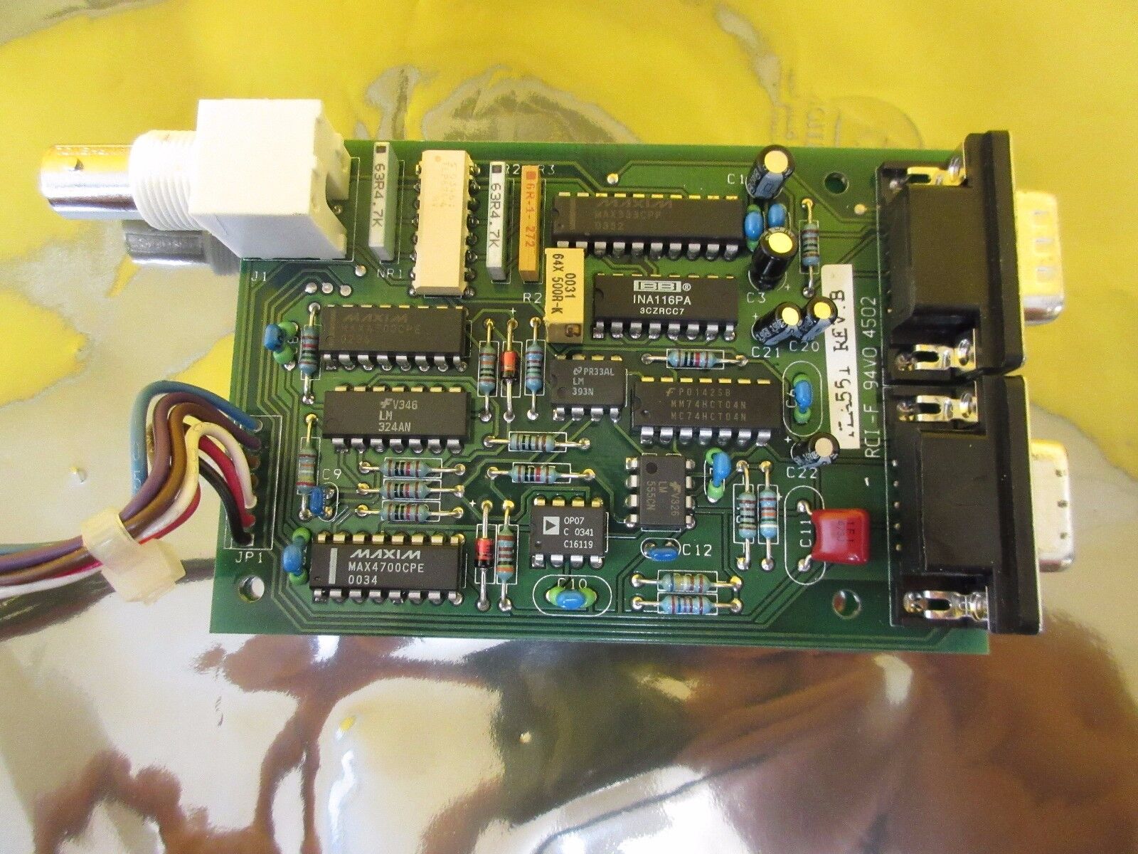 Arcom Control Systems TLA 551 Thermistor Elecrode Sensor Board PCB RCI-F Used - Image 5