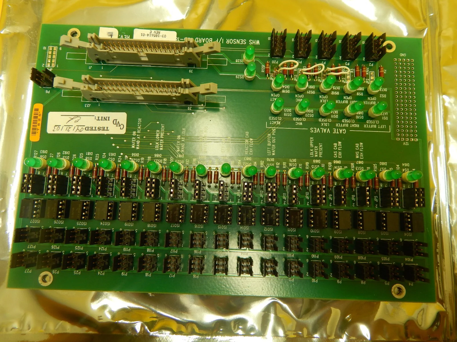 ASM 03-185614-01 WHS Sensor I/F Board PCB 16-186980D01 Epsilon 3000 Used Working - Image 3