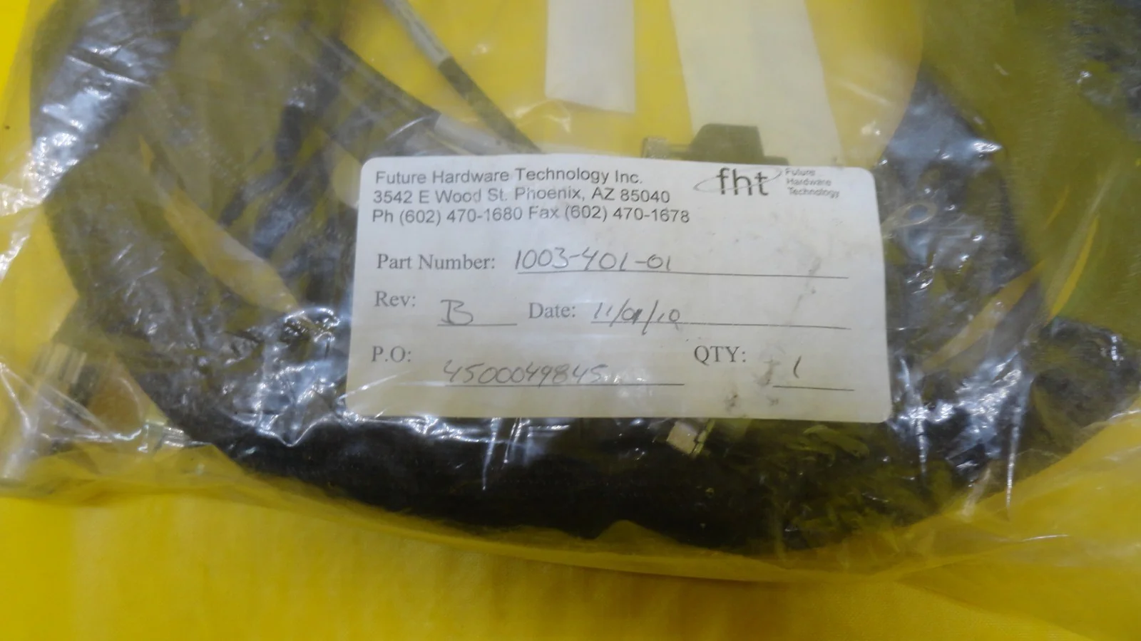 ASM 1003-401-01 HARNESS-MAINT CART BHD TO MAINT CART New - Image 3