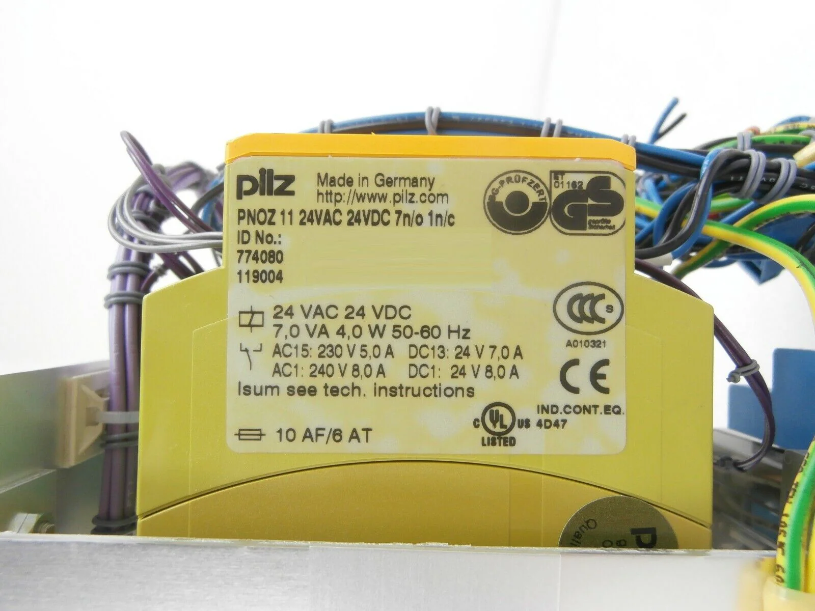 ASML RH Option Supply Rack (ROSR) Mains Power Control PILZ PNOZ11 Working Spare - Image 9