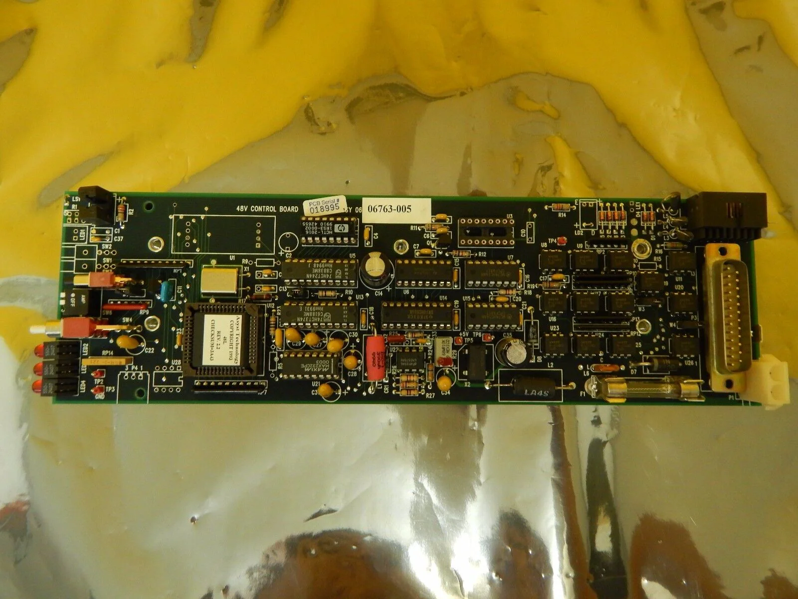 Asyst Technologies 06763-005 48V Control Board PCB GaSonics ABX-66242-09-00 Used - Image 2