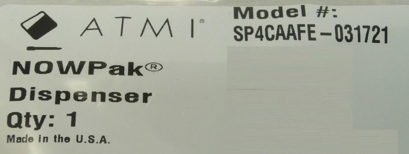 ATMI Packaging SP4CAAFE-031721 Dispenser NOWPak New Surplus - Image 12