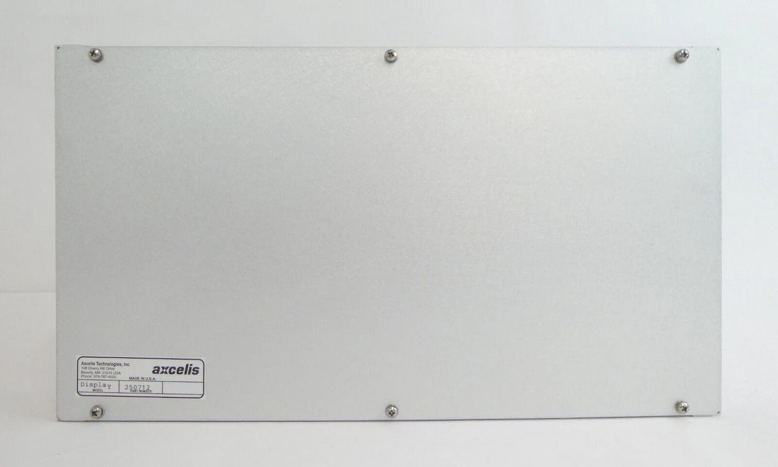 Axcelis Technologies 250712 Display AUX Rear System Monitor New Surplus - Image 2