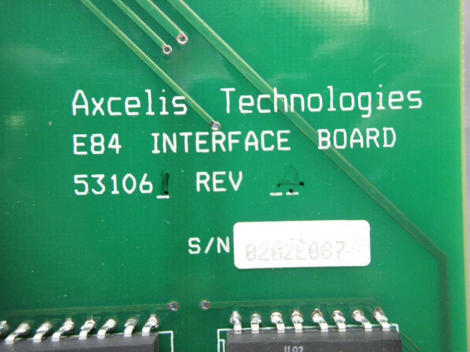 Axcelis Technologies 531061 E84 Interface Board PCB Nikon NSR System Used - Image 2