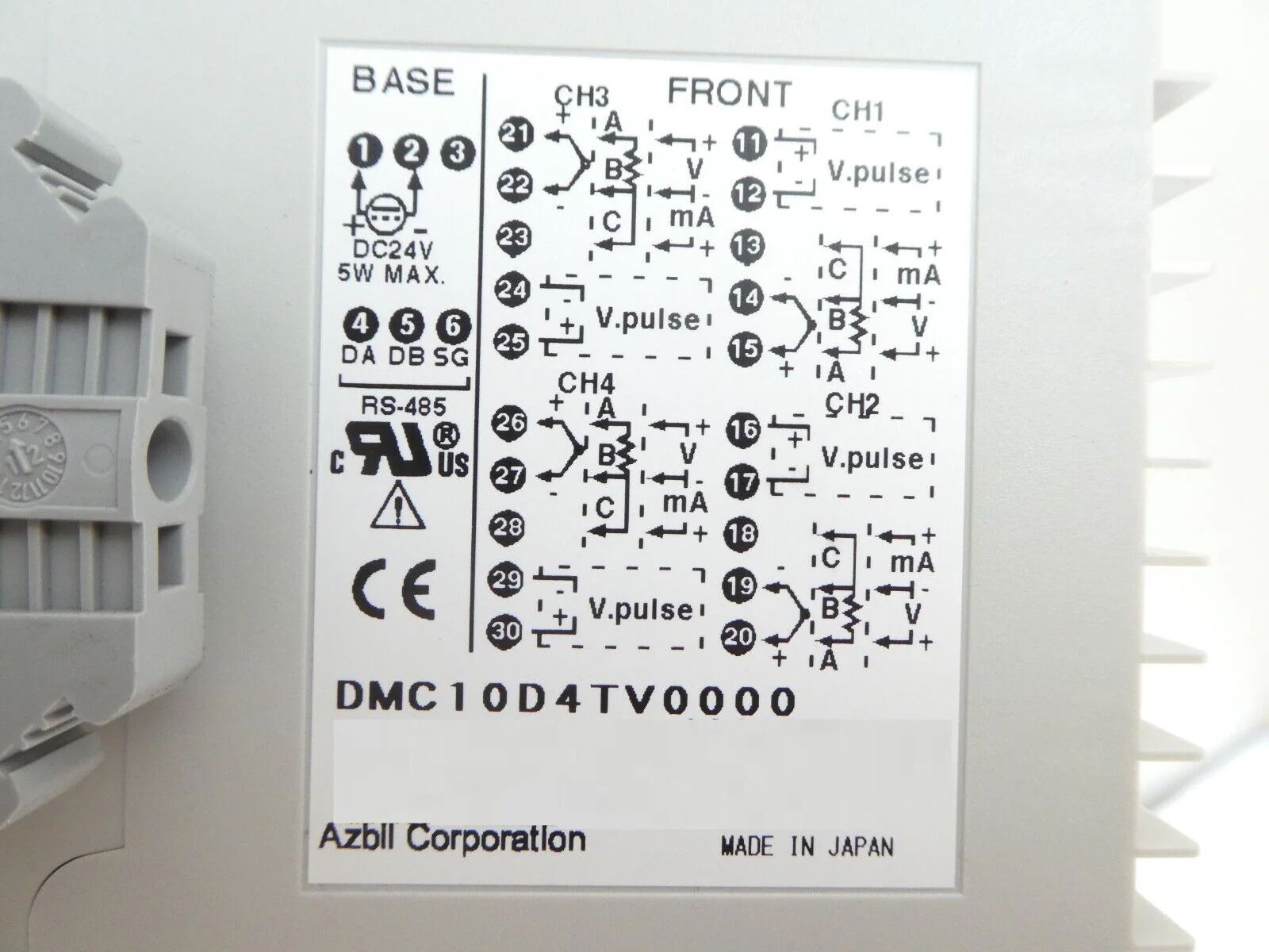 Azbil DMC10 Distributed Multi-channel Controller PLC CMC10L001A000 Working - Image 9