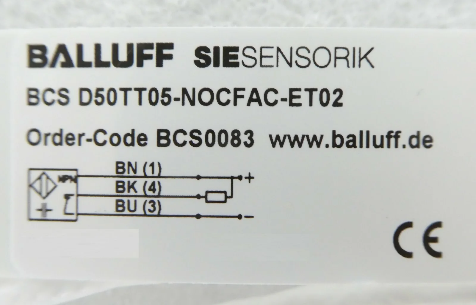 Balluff BCS D50TT05-NOCFAC-ET02 Capacitive Level Sensor SIESENSORIK New Surplus - Image 10
